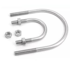 Étrier de fixation en U en acier inoxydable avec écrous pour fixation de tuyaux, quincaillerie industrielle, vente en gros - Product Image 3
