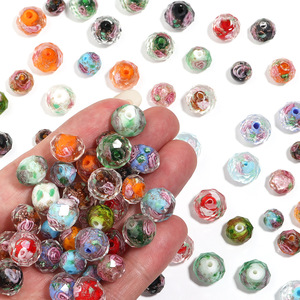 <span class=keywords><strong>Perline</strong></span> Sfaccettate Rotonde in <span class=keywords><strong>Vetro</strong></span> Cristallo Trasparente Millefiori da 8 / 10 / 12 MM all'Ingrosso per Creazione <span class=keywords><strong>di</strong></span> Gioielli Fai-da-Te - Product Image 1