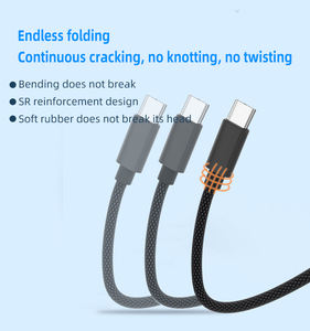 Cavo di Ricarica Rapida PD Dual USB <span class=keywords><strong>C</strong></span> 20V 5A 100W 2in1 da USB <span class=keywords><strong>C</strong></span> a Doppio Tipo <span class=keywords><strong>C</strong></span> per Telefono, Laptop, Tablet e Altro - Product Image 5