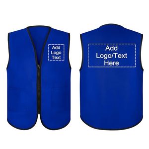 Chaleco de Uniforme Personalizado para Supermercado, Chaleco con Cremallera para Voluntarios, Chaleco para Eventos, Agregue su Logotipo, Chaleco Unisex - Product Image 3