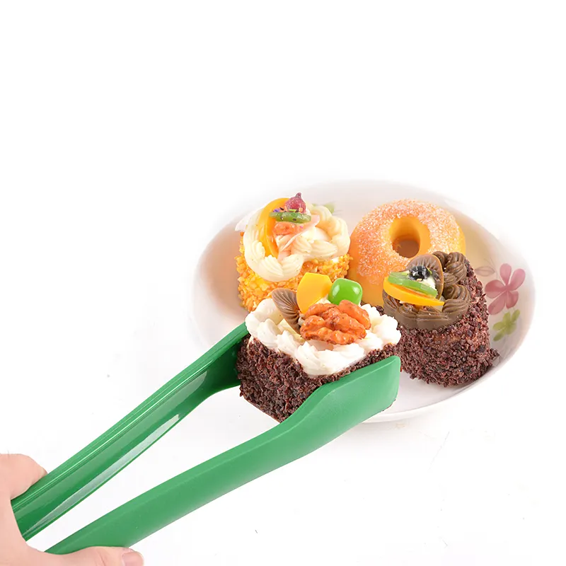 새로운 디자인 미끄럼 방지 주방 도구 액세서리 플라스틱 음식 집게 과일 야채 주방 음식 집게
