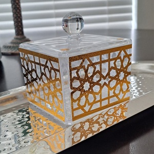 Boîte à bonbons carrée en acrylique personnalisée Ramadan Kareem, épaisseur personnalisée, échantillon gratuit, marque YAGELI, modèle YGL-0519, service professionnel 20 - Product Image 1