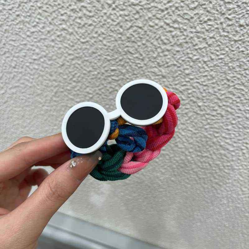 แว่นตาสายรุ้งผูกผม