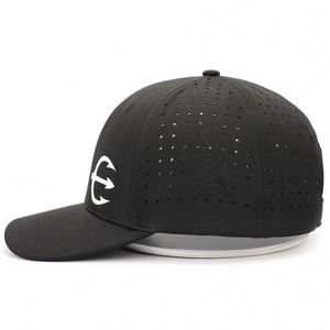 Fast Delivery New Style 6 Panel Custom Size 100 % Cotton Unstructured Black 3D Embroidered Men Baseball <b>Hat</b> - Product Image 3