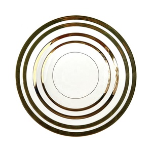 <b>Dinnerware</b> <b>Sets</b> European Wedding Gifts Gold Plates Ceramic Dinner Plate Dishes - Product Image 5