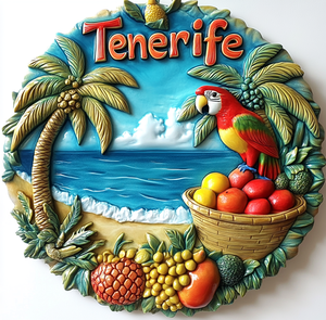 Imanes de Resina Personalizados al por Mayor 2026, Recuerdos Modernos de <span class=keywords><strong>Tenerife</strong></span>, Imanes para Refrigerador con Base de Madera de Tamaño Mediano - Product Image 6