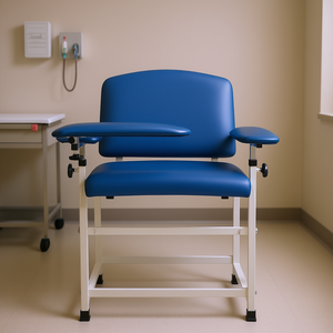 Silla de Flebotomía con Reposabrazos Ajustables, Silla para Extracción de Sangre de Uso Hospitalario, Cojín de Espuma de Cuero PU, Diseño Moderno - Product Image 2