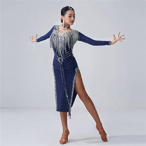 L-2037 Nouvelle norme nationale robe de <span class=keywords><strong>danse</strong></span> Latine compétition vêtements rumba robe sexy tango chacha robe de <span class=keywords><strong>danse</strong></span> - Product Image 2