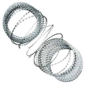 Fil barbelé <span class=keywords><strong>concertina</strong></span> galvanisé BTO-22 de 450 mm, prix usine, personnalisé pour clôtures de sécurité - Product Image 6