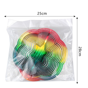 K55 Treo Màu Đỏ Tình Yêu Hình Trái Tim Gió <span class=keywords><strong>Spinners</strong></span> Cho Bên Ngoài Sân Vườn Chim Không Thấm Tuyệt vời Valentine Của Ngày Quà Tặng Trang Trí - Product Image 5