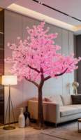 Grand arbre lumineux artificiel à LED pour extérieur, décoration de rue, de jardin et de paysage nocturne, lampe d'arbre faite à la main