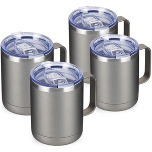 Multicolor Custom <b>Double</b> <b>Walled</b> 350ml Eco-Friendly Stainless Steel Vacuum Tumbler Beer Mug Handle Minimalist Design Gift Office - Product Image 2