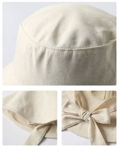 Chapeau Bob Femme à Large Bord avec Sangle, Pliable, Anti-UV, Couleur Unie, Style Coréen, pour Printemps-Été et Voyage - Product Image 6