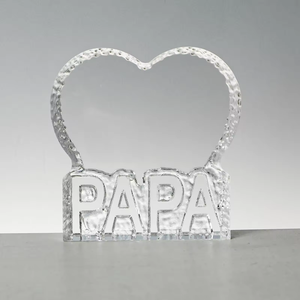Marco de Fotos Personalizado al por Mayor para Aniversario de Bodas, Marco de Fotos de Cristal <span class=keywords><strong>en</strong></span> Blanco con Láser 3D para Regalo Familiar - Product Image 6