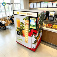Stilte-gevoelige motor sapautomaat, sapautomaat met hoge sapopbrengst, verticale hoge display sapautomaat
