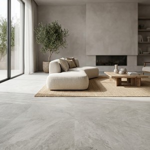 Azulejo de Porcelana Gris Beirut de 12x12 Pulgadas con Acabado Mate para Piso y Pared - Product Image 5
