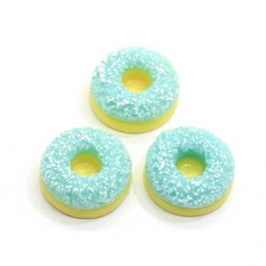 100PCS Mix Styles Miniatur harz Donuts Flatback Harz Cabochons Kawaii Für DIY Verzierungen - Product Image 6