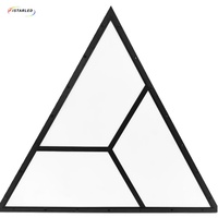 Lumière décorative de plafond pour KTV et discothèque, triangle lumineux LED multi-LED 60x60cm, RGB, 3D cinétique, programmable, pixel intelligent