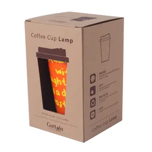 Wholesale Coffee Beverage Cup packaging Box Customized Design Ceramic Mug Coffee Cup Corrugated Mailing Shipping Box with Window