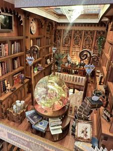 Cross-border Starry Sky Library DIY Miniature House Model Bookend 3D Rectangular Assembly Toy Wooden Building Blocks Gift - Product Image 6