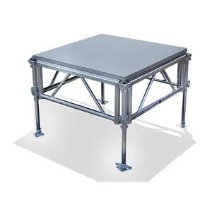 Kindawow Aluminum All-Terrain Outdoor Stage System Industrial Finish Frame Stage With Skirt For Shows And Events