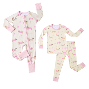 Kledingset van biologisch bamboe (95%) en spandex (5%) voor baby's, peuters en kinderen: romper, pyjama, slaapkleertjes. - Product Image 1