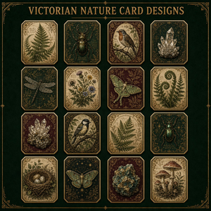 Victorian <span class=keywords><strong>Nature</strong></span> Archive – Coffret de cartes à collectionner en métal gravé de qualité supérieure pour collectionneurs professionnels <span class=keywords><strong>et</strong></span> amateurs d'art botanique - Product Image 4