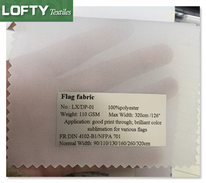 320cm chiều rộng 110gsm 100% polyester đan in trực tiếp vải cờ Vải nhuộm thăng hoa dệt may - Product Image 1