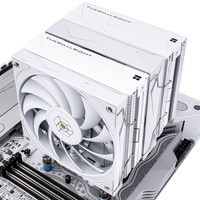 Pour dissipateur thermique double tour Royal Knight 120 WHITE 120mm à roulement fluide PWM pour refroidissement de boîtier d'ordinateur en cuivre et aluminium