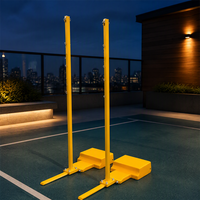 Équipement de badminton mobile de haute qualité fabriqué en Chine, filet de badminton portable sur colonne, hauteur 1,55 mètre