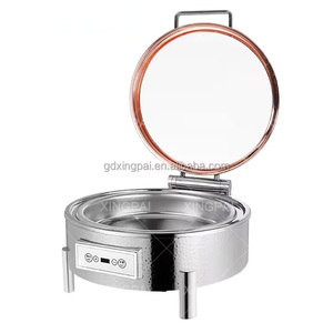 الأكثر مبيعاً من مصنع XINGPAI تم طرقة 6 لترات طقم تدفئة الطعام العربي مع غطاء زجاجي - Product Image 1