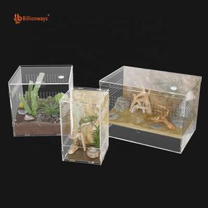 Vente en Gros Clair Muilt-Tailles Grillons Scorpion Reptile Réservoir Assemblé Petit Dragon Barbu Réservoir D'alimentation pour Habitat - Product Image 6
