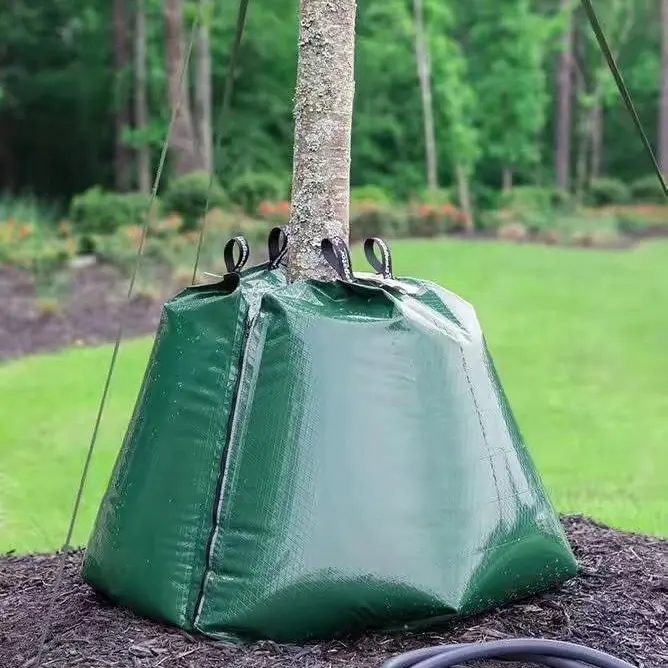 20ガロン調節可能ドロッパー自動スロー散水リリースバッグツリーディップ灌漑バッグPVCツリー散水バッグ