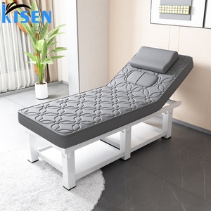Kisen Hight Quality Beauty Salon Furniture Wooden Facial Latex <b>Bed</b> Fashion Designs Body Massage Table Beauty <b>Bed</b> for Sale - Product Image 1