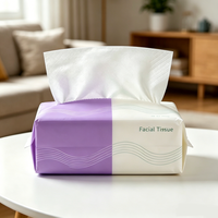 Mouchoirs en papier doux personnalisés avec logo imprimé, 3 plis, 100% pâte de bois vierge, serviettes personnalisées OEM ODM pour usage domestique