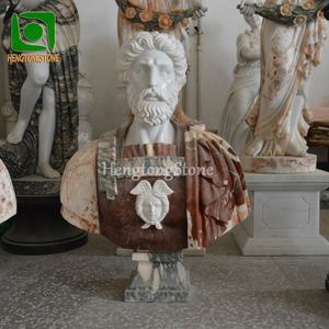 Vente en gros <span class=keywords><strong>de</strong></span> <span class=keywords><strong>buste</strong></span> <span class=keywords><strong>César</strong></span> en marbre blanc naturel sculpté à la main pour la décoration <span class=keywords><strong>de</strong></span> la maison - Product Image 3