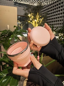 Hot Selling New Arrival 180ml Collapsible Silicone Cup Portable Macaron Folding Silicone Water Cup with Lid Compression <b>Mug</b> - Product Image 6