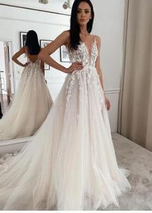 Abito <span class=keywords><strong>da</strong></span> <span class=keywords><strong>cerimonia</strong></span> alla moda gonna gonna con scollo a V con gonna gonna con gonna a pavimento abito <span class=keywords><strong>da</strong></span> sposa - Product Image 2