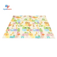 Matras Merangkak Bayi Hydefoam XPE Lipat, Desain Peredam Guncangan untuk Permainan Aktif yang Aman di Permukaan Dalam Ruangan