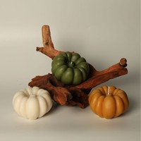 Bougie artisanale colorée en cire de soja mélangée en forme de citrouille pour Halloween, aromathérapie, décoration d'intérieur pour la fête d'automne, transfrontalière