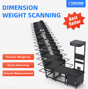 Sistema Dws de medición de volumen de escaneo de peso de dimensión blanca tipo Z con línea de cinta transportadora - Product Image 6