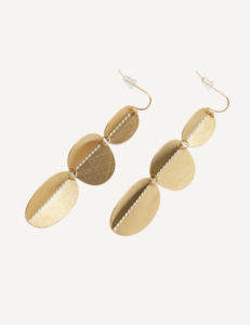 Orecchini YXQ E206 color oro, leggeri e comodi, in acciaio inossidabile, minimalisti ed eleganti. - Product Image 2