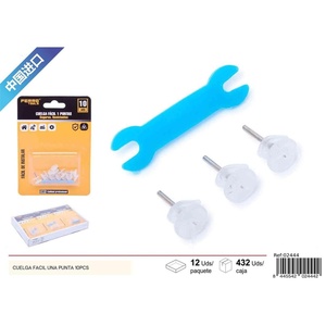 Ganci adesivi trasparenti (10 pz)-accessori Hardware - Product Image 1