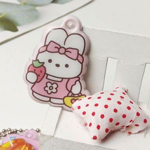 OEM <b>Cute</b> Animal PVC Keychain Small Puffy Voltage Sponge Key Charm Popular Style - Product Image 5