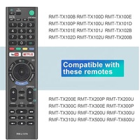 Nouvelle télécommande de remplacement RM-L1351 RM-L1675 RM-L1690 RM-L1370 compatible avec les téléviseurs intelligents Sony