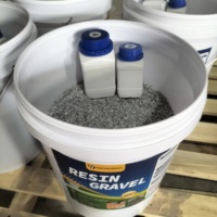 Kit de Résine de Polyuréthane Claire Hautement Perméable pour Liant de Gravier Extérieur, Agrégats Époxy pour Pavés et Revêtements de Sol, 20 kg