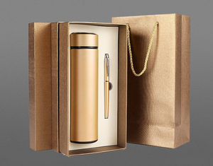 Coffret Cadeau d'Entreprise Personnalisé en Gros : Bouteille Isotherme et Stylo - Product Image 3