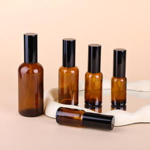 Bouteilles en verre ambré personnalisables <span class=keywords><strong>de</strong></span> 15ml/50ml/100ml Tête <span class=keywords><strong>de</strong></span> pompe <span class=keywords><strong>de</strong></span> pulvérisation à brume fine pour <span class=keywords><strong>l</strong></span>'emballage <span class=keywords><strong>de</strong></span> cosmétiques <span class=keywords><strong>de</strong></span> distribution <span class=keywords><strong>de</strong></span> lotion d'essence - Product Image 4