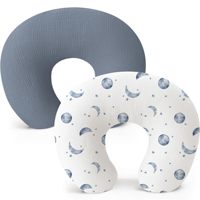 Coussin d'allaitement transfrontalier pour nourrissons YMY3-26 CN en mousseline de coton, gaze, tricot, rembourrage en coton, extensible, en forme de U