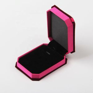 Caixa de Anel de Luxo Direto da Fábrica, Caixa Quadrada de Veludo para Anel de Casamento, Caixa de Presente para Proposta, Noivado e Casamento - Product Image 4